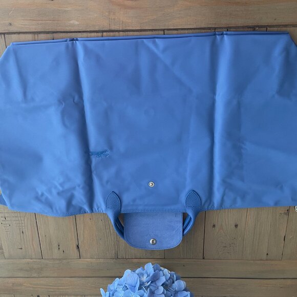 Longchamp Le Pliage  Travel bag XL Weekender - ***  Cornflower Blue -  NWOT - Picture 7 of 11